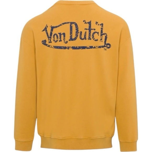 NWT Von Dutch 2xL mustard yellow crewneck - Picture 1 of 10